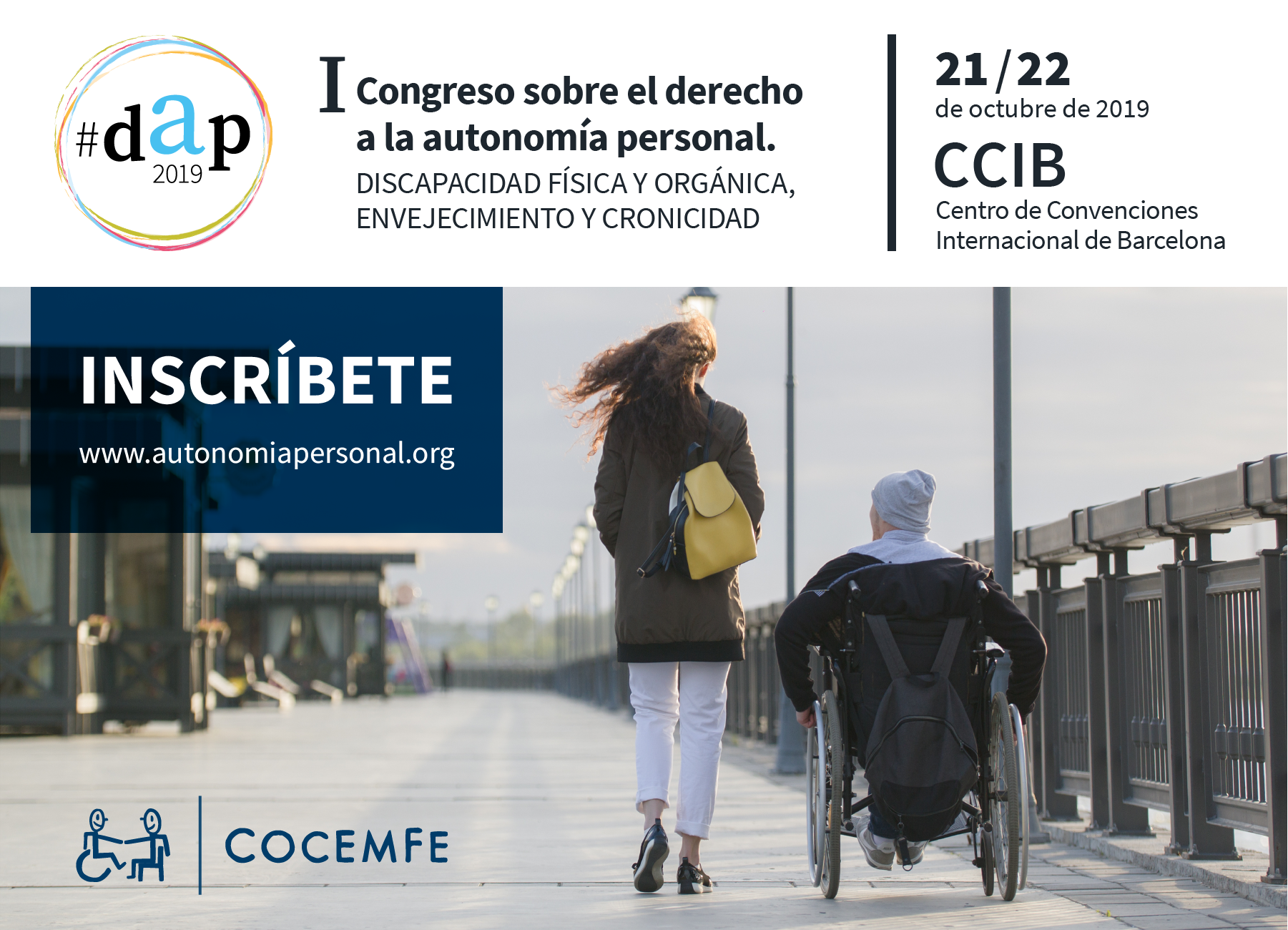 Registre per assistir al I Congrés sobre el dret a l'autonomia personal promogut per COCEMFE