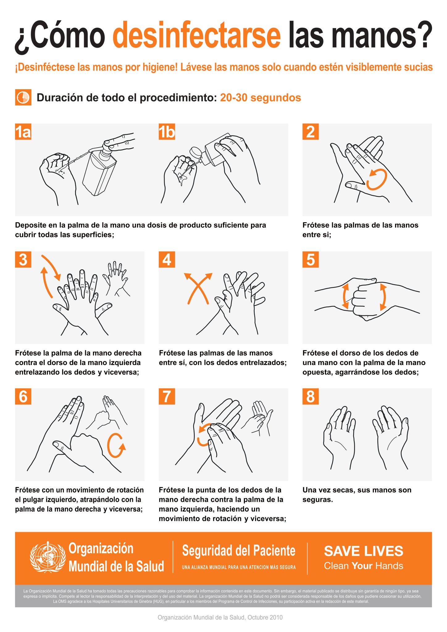 Cómo desinfectarse las manos