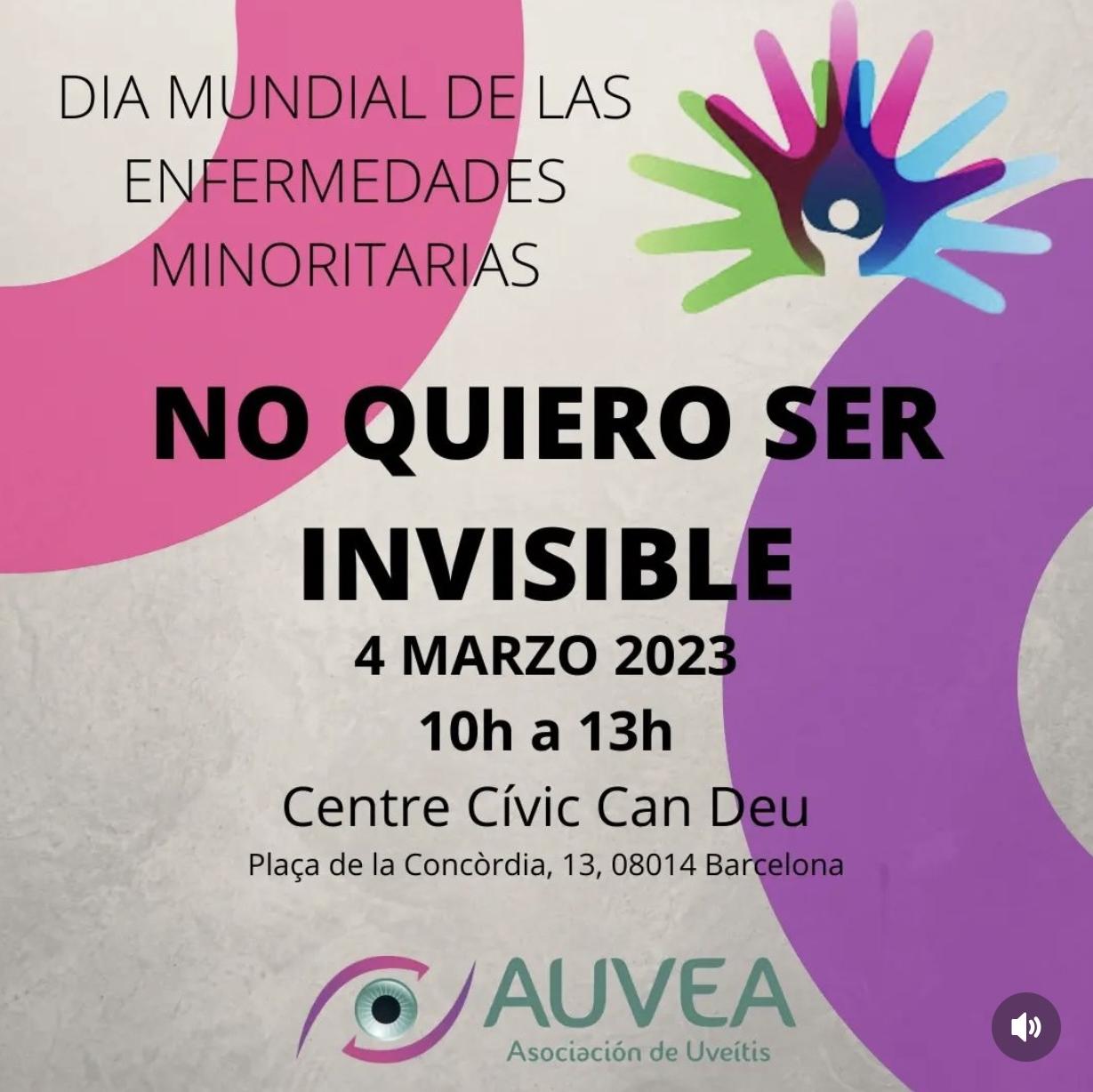 Cartell del Dia mundial de les enfermetats minoritaries