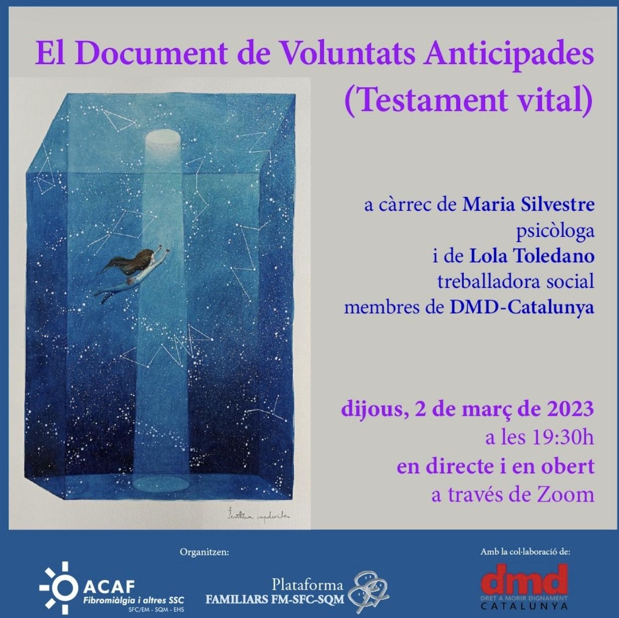 Imatge de l'esdeveniment "El document de Voluntats Anticipades (Testament vital))
