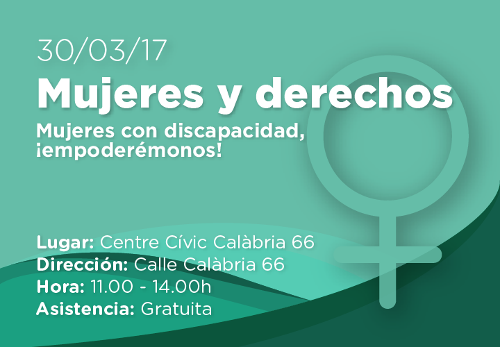 Imagen de la sesión sobre 'Mujeres y Derechos', incluida en las jornadas Mujeres con Discapacidad, ¡empoderémonos!